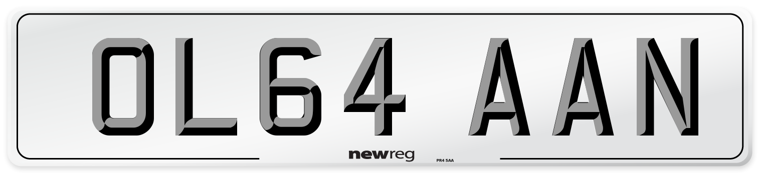 OL64 AAN Number Plate from New Reg